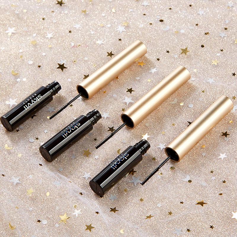 Not easy to discolor Mascara ultra-fine brush head is waterproof and elongated without blooming
