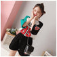 Two-piece Sportswear Suit Women's Summer Suit Round Neck Short-sleeved Top Loose Shorts Summer Ladies Suit Sweet and Cute