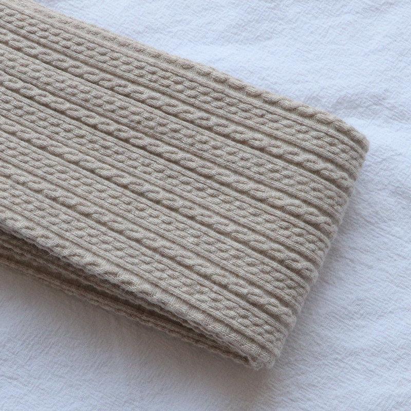 Knitted Twist Leggings Women's Spring and Autumn Thin Pantyhose White Gray Coffee Color Stepping Pants Nine-point Bottoming Socks Stretch Pants