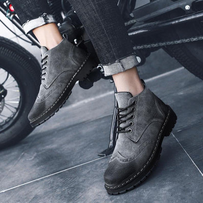 Martin Boots Male British Style High Top Shoes Men's Rhubarb Tool Shoes Snow Boots Men's Ankle Boots