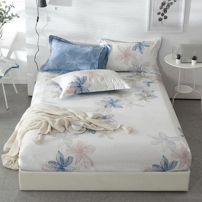 Non-slip Thick Protective Cover Mattress Cover Three-piece Cotton Skin-friendly Bedspread Bed Sheet Pillowcase