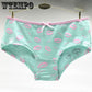 6 Pcs/Lot Funny Cartoon Prints Lady Panties Women Underwear Cute lipsbreathable Briefs