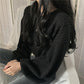 Winter Sweaters Women Lantern Sleeve Plus Size Loose V Neck Pullovers Knitted Jumper 2021 Fall New Fashion Black Oversized Harajuku Sweaters