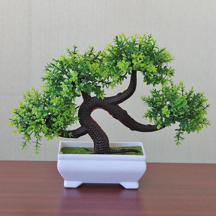 Arrangement Potted Plant Simulation Flower Set Bonsai Cabinet Decoration Decoration Fake Flower Potted Plant Decoration Living Room Bedroom Flower