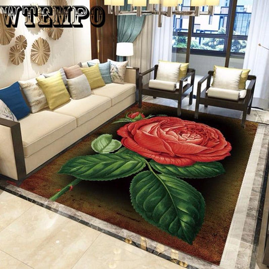 3D Carpet Living Room Carpet Coffee Table Mat Bedroom Carpet Home European Mat Mat Garden Wind