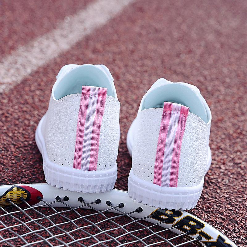 Women's Soft-soled Non-slip Flat Driving Shoes Breathable White Shoes