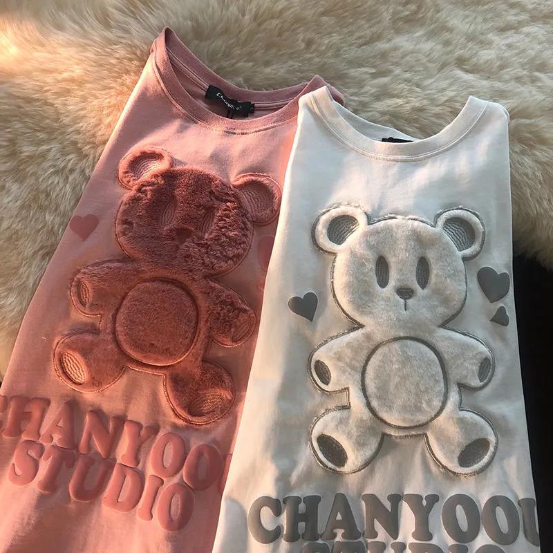 Women's Summer Loose Round Neck Printed Short Sleeve T-shirt