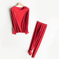 Women Long Sleeve Thermal Underwear Winter Plus Velvet Thicken Tight Suit Pajamas Autumn Windproof High Elasticity Slim Breathable Wearable Versatile