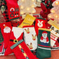 Five Pairs of Red Christmas Socks Long Tube All-match Cute Cartoon Cotton Socks
