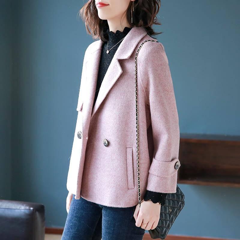 Women Winter Clothing Woolen Jacket Female Korean Version of The Short Loose Woolen Coat and Jacket