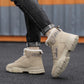 Martin Boots Men's Autumn and Winter High-top Men's Shoes Korean Men's Snow Boots Plus Velvet Warm Cotton Shoes