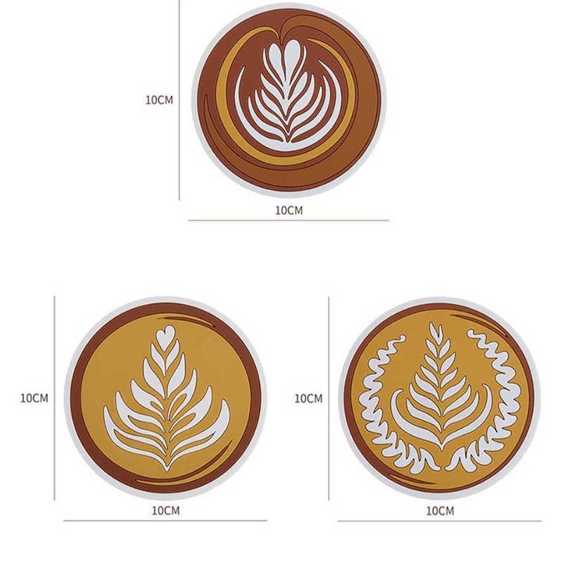 4 Packs of Nordic Coffee Pad Creative Insulation Pad Coaster Restaurant Simple Thickened Coaster