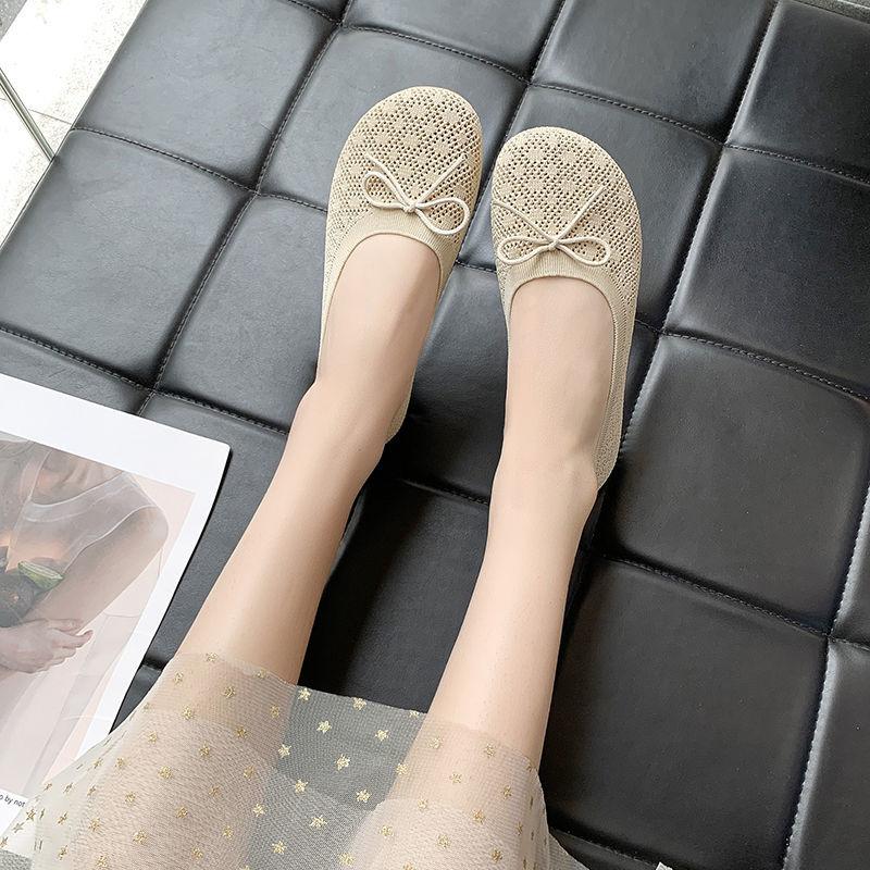 Summer Shoes Women Hollow Lace Mesh Shallow Mouth Shoes Casual Shoes Women Sandals