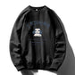 Autumn and Winter Youth Men's Round Neck Sweater Long-sleeved T-shirt Men Plus Velvet Jacket