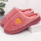 Couple Slippers Striped Cloth Bottom Warm Slippers Non Slipping Shoes