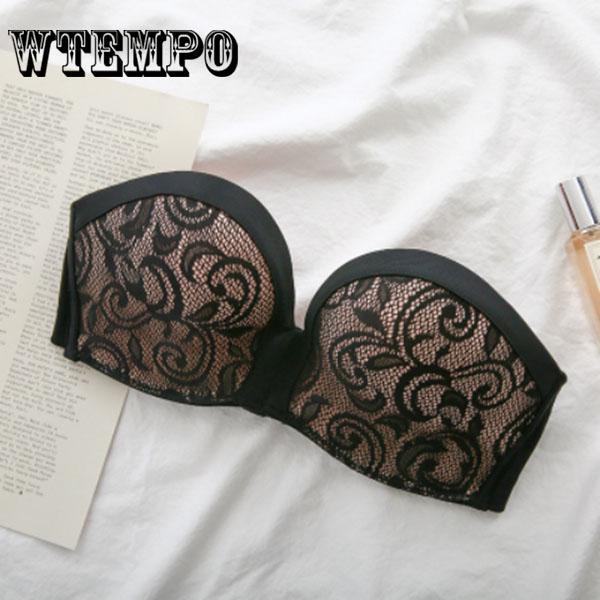 Women Sexy Bra Push-Up One-Piece Seamless Brassiere Fashion Invisible Silicone