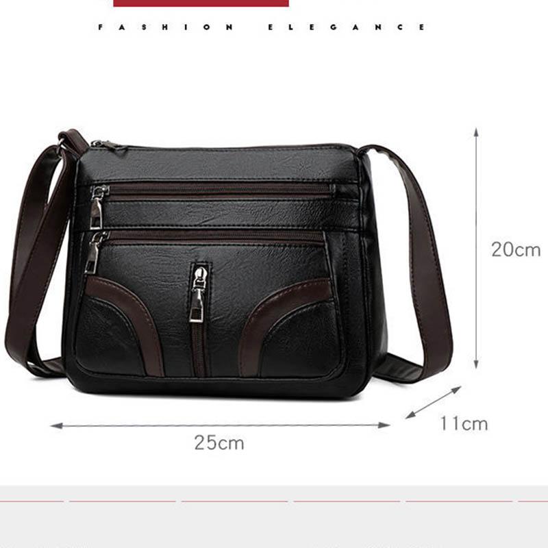Sheepskin Texture Multi-layer Female Bag Spring Big Capacity Messenger Bag Ladies Shoulder Bag Mother Bag Fashion Wild