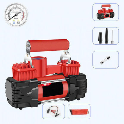 Car Inflatable Pump Double-cylinder High Power 12V Car Portable Air Pump Tire Electric High Pressure Pump