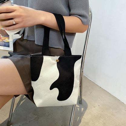 Spring and Summer All-match Leopard Zebra Student Outing Canvas Bag Tote Bag Mobile Phone Cloth Bag Handbag Female