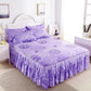 1 Piece Set Korean Princess Style Mattress Cover Non-slip Double-sided Bedspread Lace Bed Sheet Bed Cover