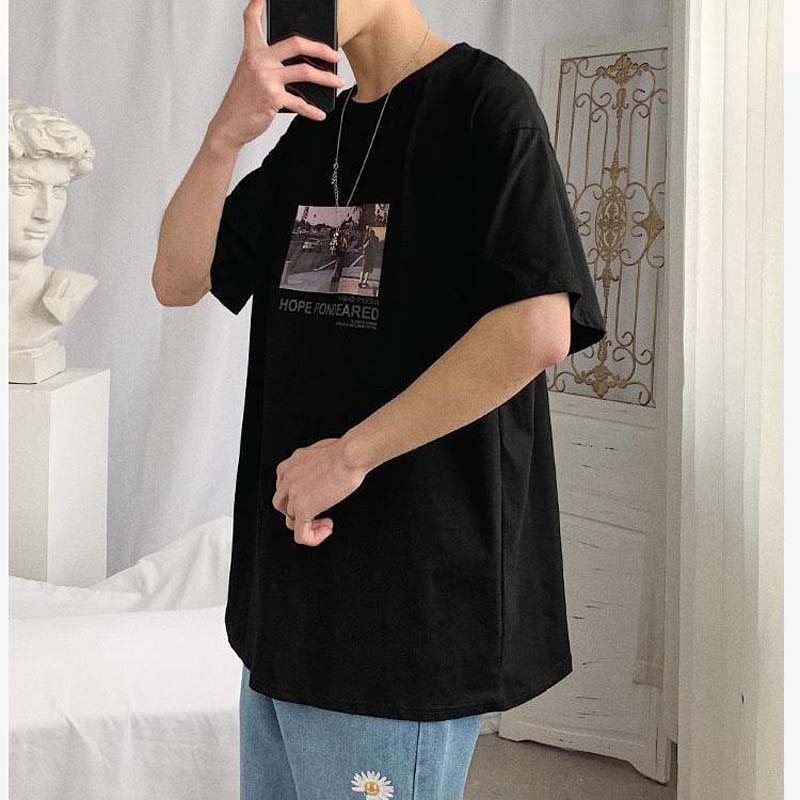 New Boys Trend Loose Summer All-match Half-sleeved T-shirt