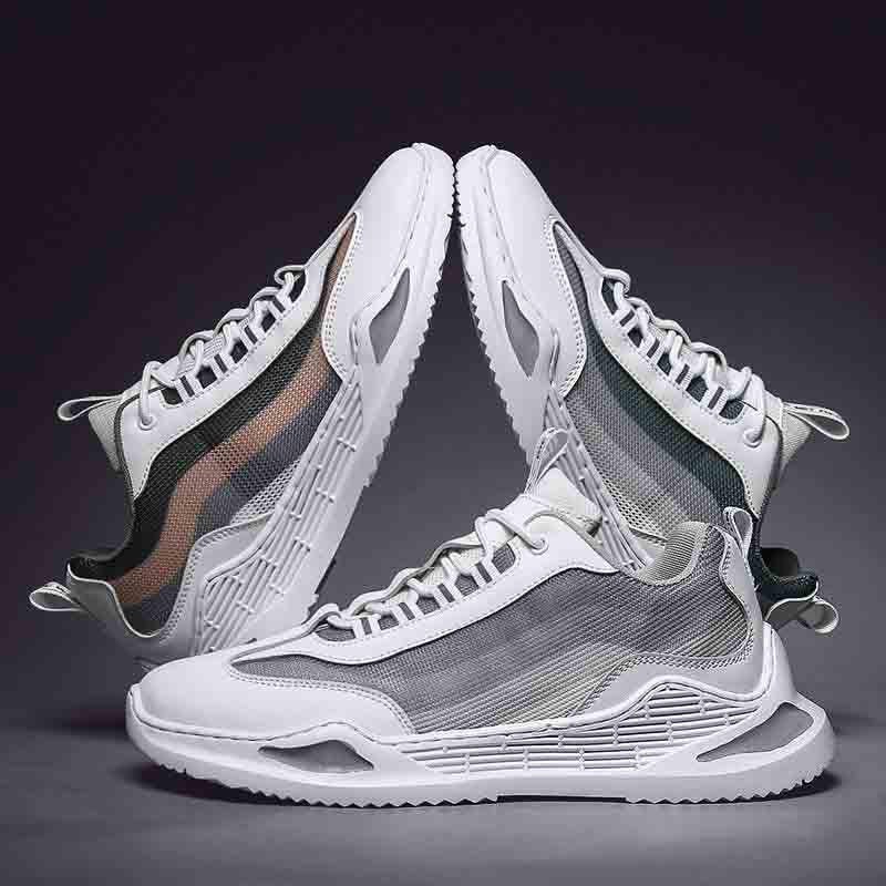Plus Size 39-44 Men Sneakers Low-top Running Basketball Shoes Outdoor Non-slip Sports Shoes Shockproof Shoes