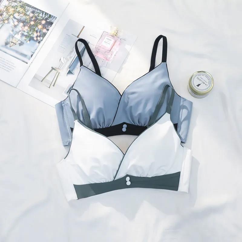 Thin Seamless Underwear Small Chest Gathered Adjusted Closed Anti-sagging No Steel Ring Bra
