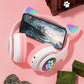 Cat Ear Headset Bluetooth 5.0 Bass Noise Reduction Adult Child Girl Headset Support Microphone