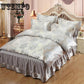 Luxury Bedding Set queen king bed set Bedclothes satin jacquard Bedding Sets duvet cover