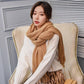 Scarf for Women Wool Scarves Khaki Winter Men's Cashmere Scarfs Female Shawl