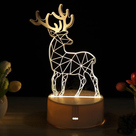 birthday present Battery Table lamp LED Bedside lights Christmas gift USB Charging light