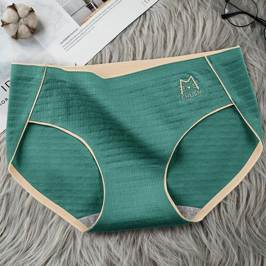 6Pcs/Set Solid Color Briefs Women's Large Size Panties Cotton Soft Breathable High Quality Underpants
