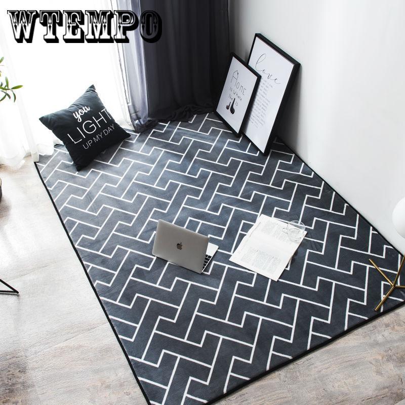 Modern metal geometric bedroom carpets for living room rug parlor tapete Fashion decor mats