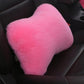 Automobile Headrest Waist Pillow Four Piece Set Plush Bone Shape Cushion Vehicle Universal Cushion Set