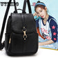 Women PU Leather Backpack Vintage Female Shoulder Bag Femme Ladies Bagpack School Bags For Women