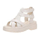 Thick-soled Sandals Women's Summer Height Increase Sandals Beach Roman Shoes Women's One-way Sandals Simple Non-slip
