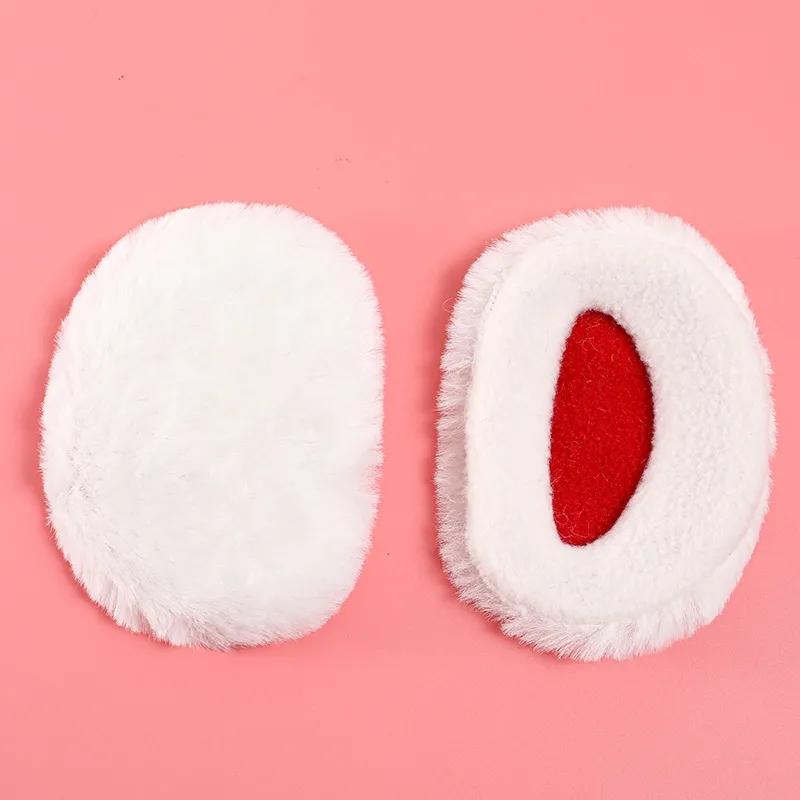 Women's Winter Wool Single Ear Muffs Cute Warm Windproof Plush Earmuffs Antifreeze Earflap Split Up Ear Cap Seperate Ear Warmer