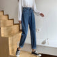 Spring and Autumn Straight Pants High Waist Slim All-match Jeans Women's Loose Wide-leg Pants Old Pants Trend