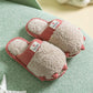 Autumn and Winter Warm Cotton Slippers with A Full Sense of Design Flat Shoes Indoor and Outdoor Non-slip Casual Slippers Light Soft Shoes