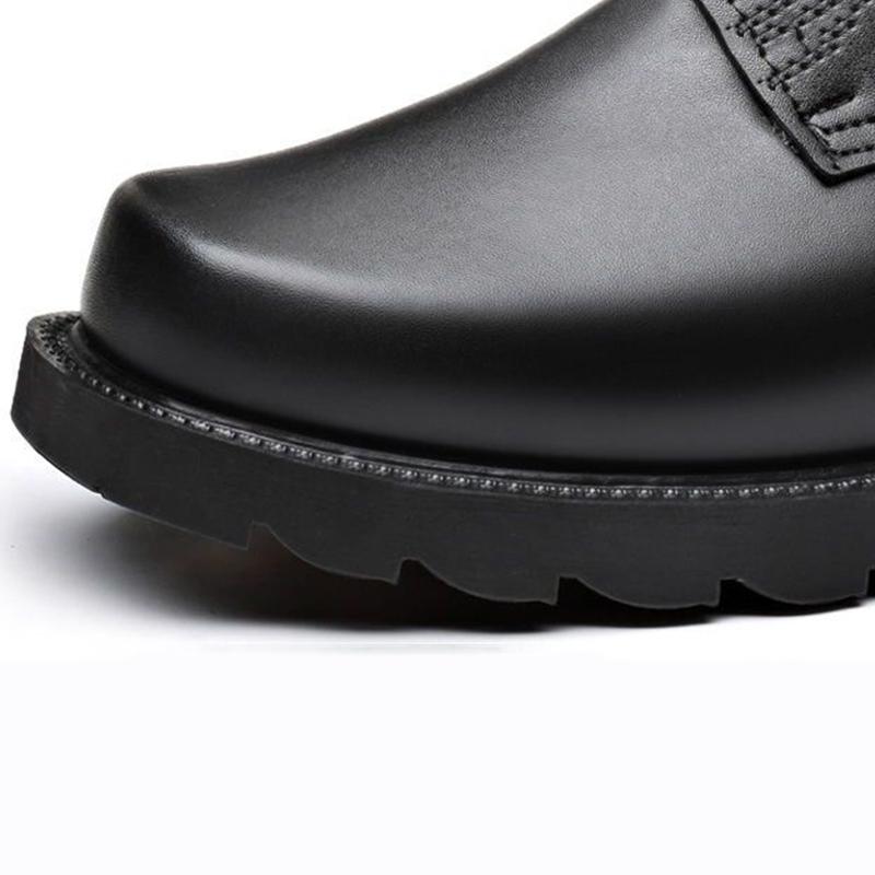 New Faux Leather Boots Winter Cotton Boots for Men and Women Warm Cotton Shoes Combat Boots Non-slip Thick-soled Martin Boots