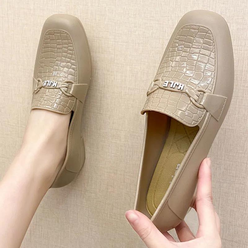 Women's Rain Boots Shallow Mouth Waterproof Low-top Short Tube Spring and Autumn Outer Wear Kitchen Non-slip Wear-resistant Soft-soled Work Shoes