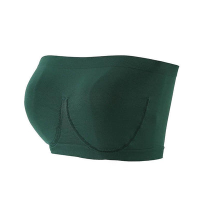 Ladies Plus Size Seamless No Steel Ring Bra Strapless Chest Wrap Sexy Breathable Comfort Bra