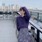 Autumn  Winter College Style Horn Button Knitted Cardigan Jacket Women Casual Fashion Loose Long-sleeved Simple Top