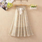Summer High Waist Chiffon Women Midi Skirts Casual Floral Print Female Skirt Maxi Beach Skirt