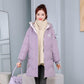 Mid-length Down Down Padded Jacket Women Loose Plus Size Padded Jacket Winter Coat Bread Coat Coat