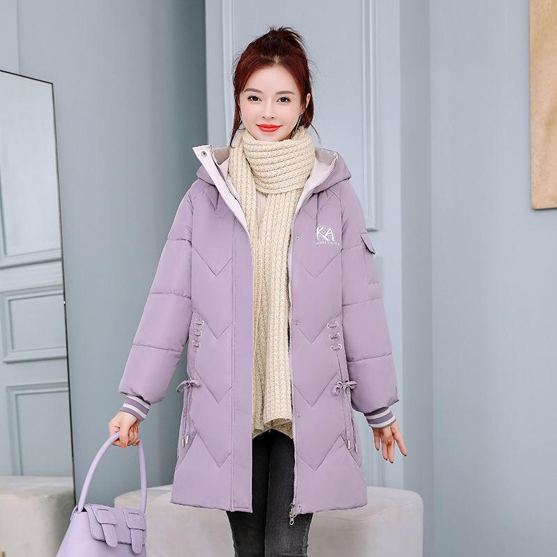 Mid-length Down Down Padded Jacket Women Loose Plus Size Padded Jacket Winter Coat Bread Coat Coat