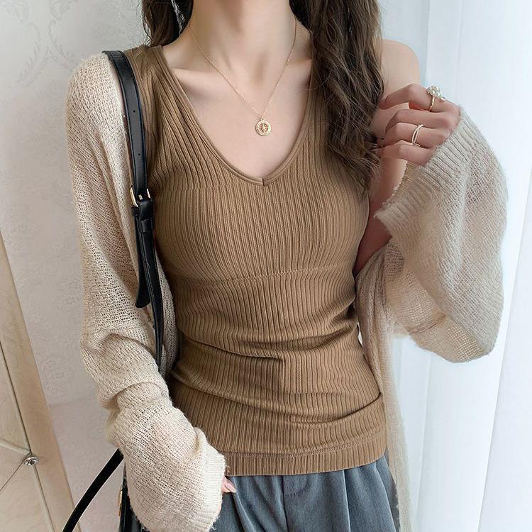 Thermal Underwear Tops Winter Inner Wear Women Velvet Warm Vest with Pad V Neck Sleeveless Tank Top Sexy Undershirt Clothing