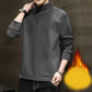 Winter Half-high Collar Men's Plus Velvet Loose Loose Bottoming Shirt To Keep Warm and Comfortable