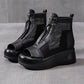 Summer All-match High-heel Platform Sandals Wedge Platform Shoes Hollow and Breathable Thin Roman Sandals