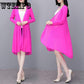 Women Summer  Chiffon Blouse Comfortable Sun Protection Clothing Elegant Women Chiffon Blouse